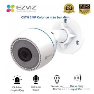 Camera IP Wifi EZVIZ C3TN Color 2MP (CS-C3TN-A0-1H2WFL)