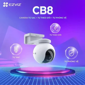 Camera Ezviz CB8 2K ngoài trời chạy bằng PIN chuyên dụng