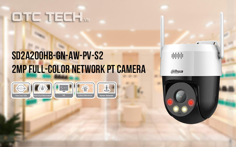 Camera IP PTZ Wifi 2MP DAHUA DH-SD2A200HB-GN-AW-PV-S2