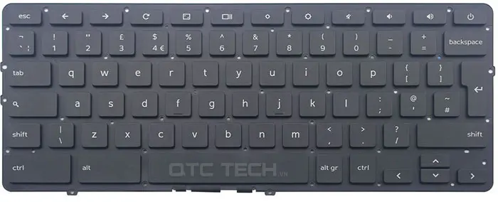 ban phim Keyboard Laptop Dell Chromebook 7310 co den QTCTECH.VN 2