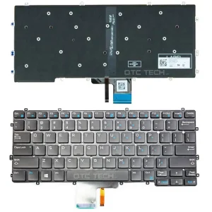 Bàn phím Keyboard Laptop Dell Latitude 7370 Có Đèn