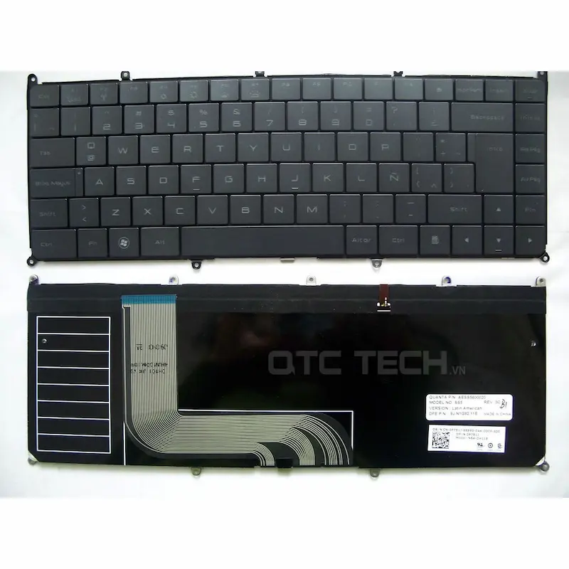 ban phim keyboard laptop DELL Adamo 13 mau den co den QTCTECH.VN 1