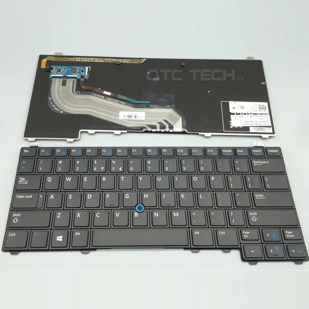 ban phim Keyboard Laptop dell Latitude E5440 14 4000 co den qtctech.vn co den