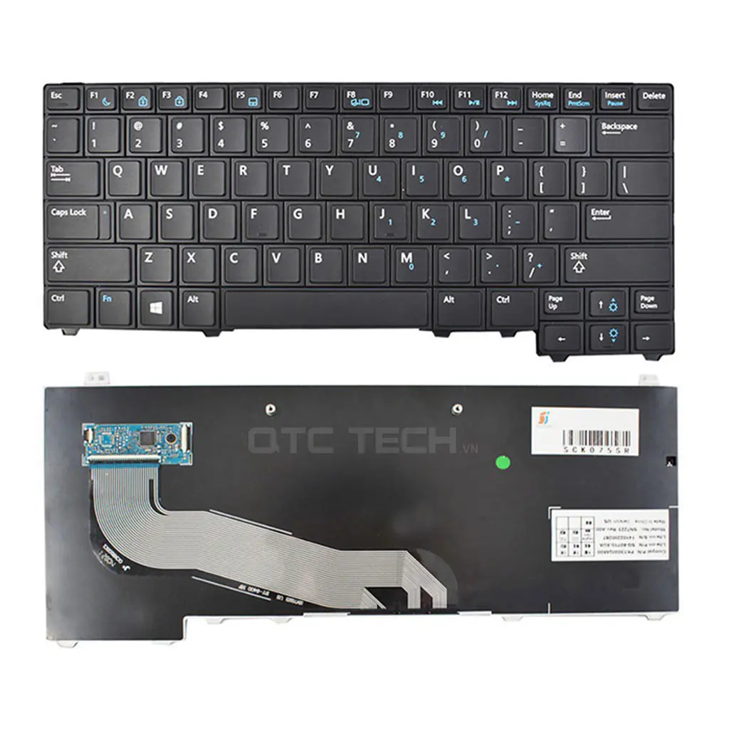 ban phim Keyboard Laptop dell Latitude E5440 14 4000 co den qtctech.vn khong den
