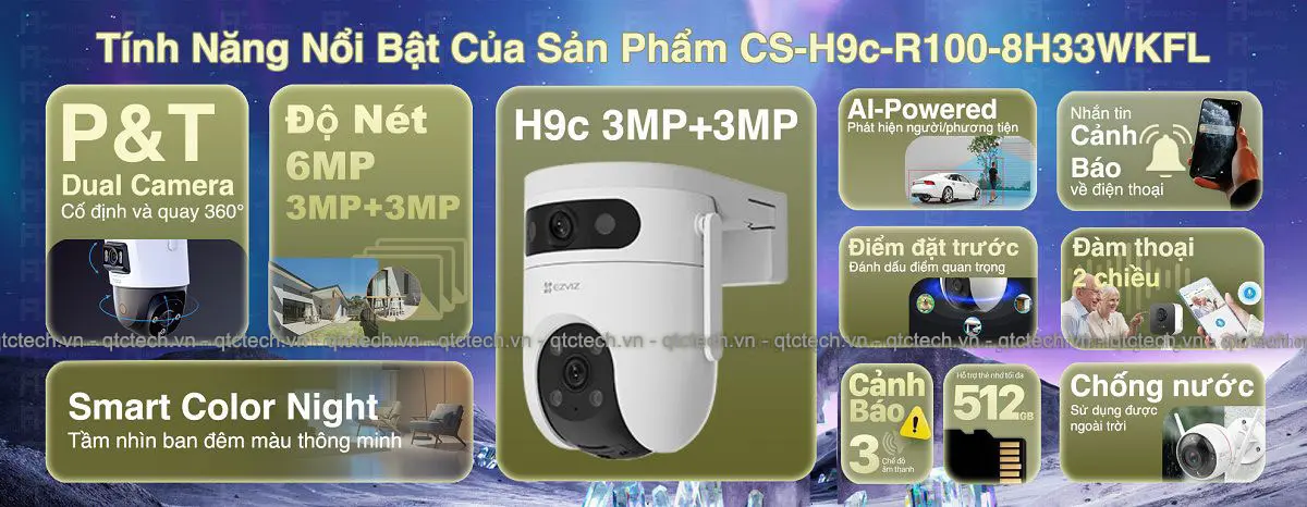 camera 2 mat EZVIZ H9c 6MP wifi qtctech.vn