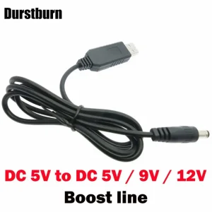 Dây cáp chuyển đổi nguồn tăng áp USB UP DC 5V sang DC 5V 9V 12V 2.1×5.5mm