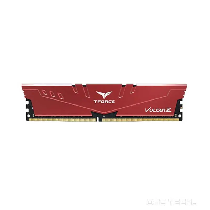 Ram DDR4 TeamGroup T-Force Vulcan Z 16GB 3200Mhz Red (TLZRD416G3200HC16F01) Tản Nhiệt