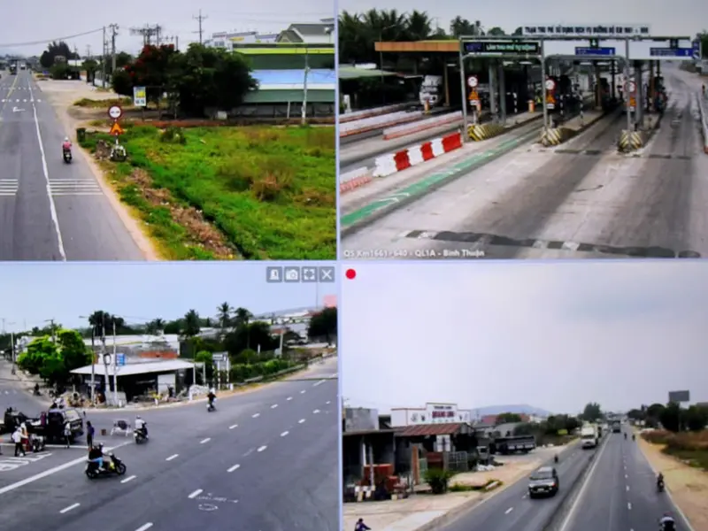 Camera bắn tốc độ tại QL1A qua Bình Thuận được ghi lại với hình ảnh rõ nét, chân thật