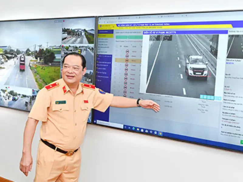 Hệ thống camera bắn tốc độ hiện đại được lắp trên QL1 qua tại Bình Thuận