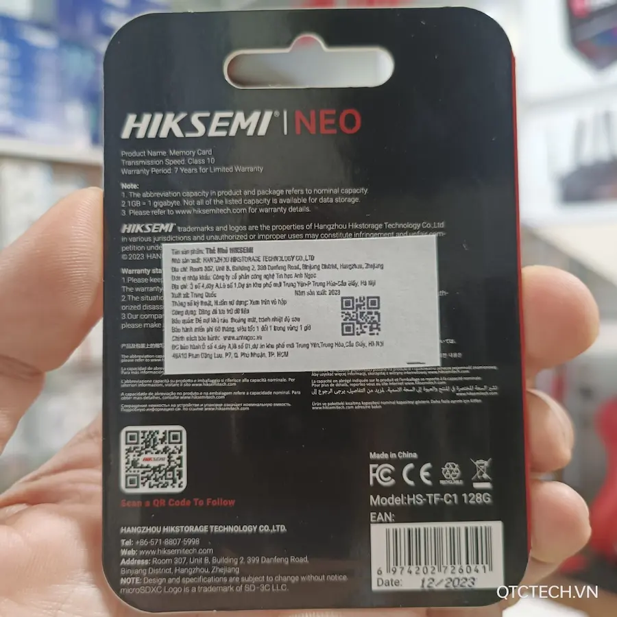 the nho 128gb hiksemi neo tf c1 QTCTECH 1