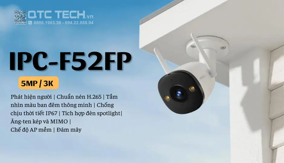 Camera ngoài trời Imou IPC-F52FP 5MP