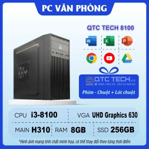 PC Văn Phòng QTC | I3-8100/ RAM 8GB/ SSD 256GB (2HAND)