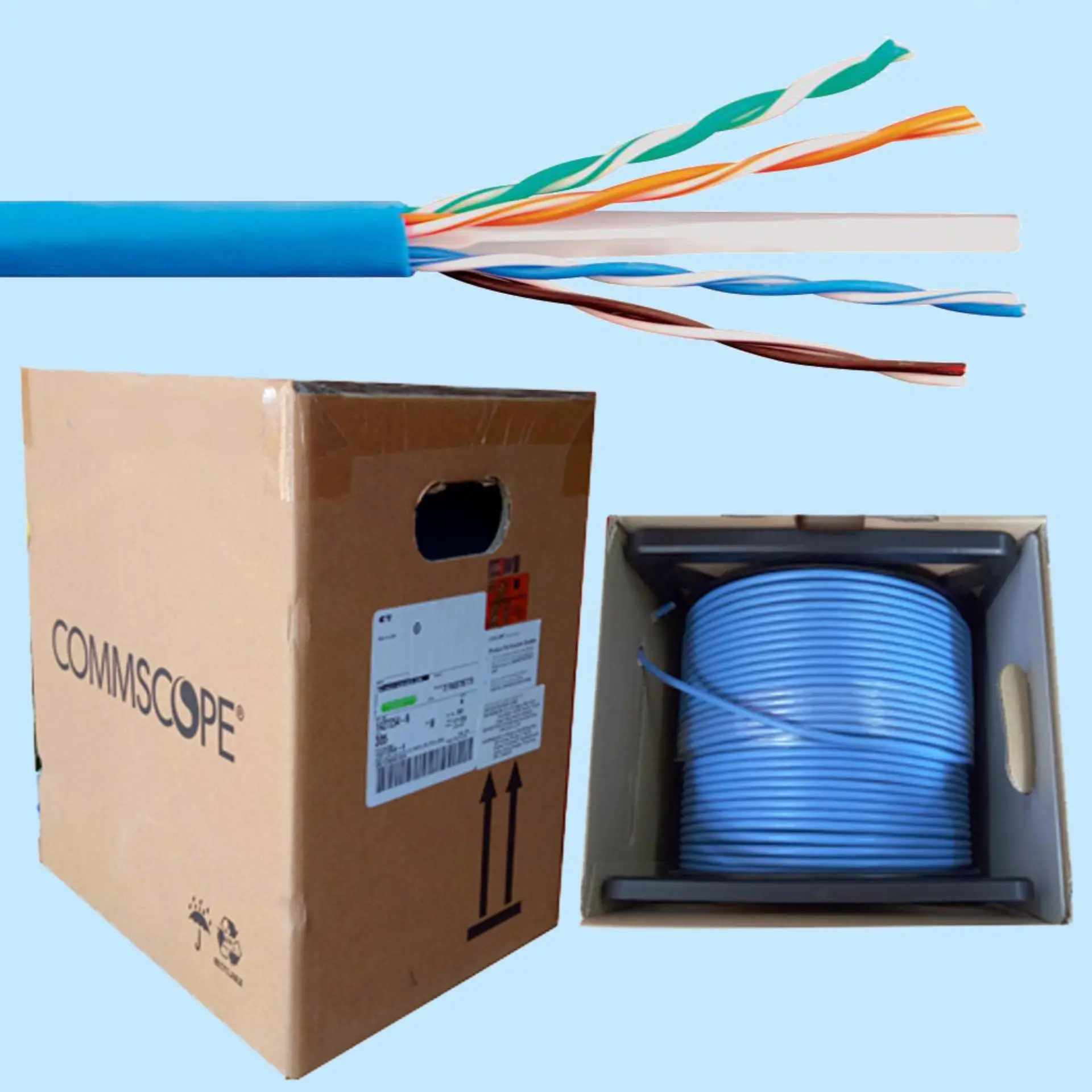 commscope 305m cat 6 utp 1427071 6 mau xanh duong QTCTECH 7