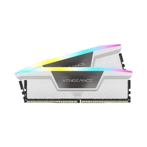 RAM desktop CORSAIR DDR5,5600MHz 64GB 2x32GB DIMM,VENGEANCE RGB DDR5 White Heatspreader,RGB LED,1.25V (2 x 32GB) DDR5 5600MHz (CMH64GX5M2B5600C40W)