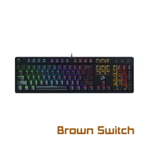 Bàn phím cơ DareU EK1280s MULTI LED (Switch Brown) (Đen)