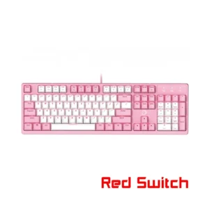 Bàn phím cơ DareU EK1280s Red D Switch (Trắng - Hồng)