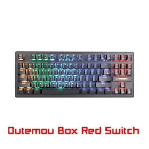 Bàn phím cơ Newmen GE87 (Outemou Box Red Switch) (Đen)