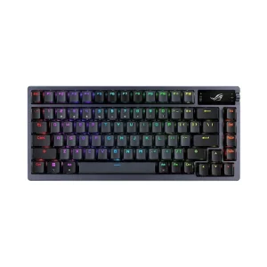 Bàn phím Gaming không dây ASUS ROG AZOTH NX WL/BT/USB/RED SW/OLED-SCR/ĐEN(90MP0316-BKUA01)