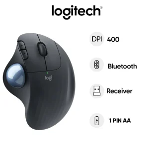 Chuột bi xoay không dây bluetooth Logitech Ergo Trackball M575 (Đen)