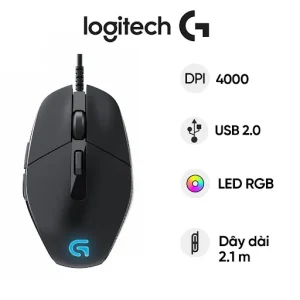 Chuột gaming có dây Logitech G302 (Đen)