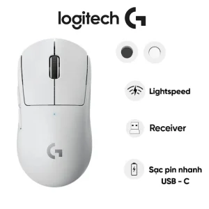 Chuột gaming không dây Logitech Pro X Superlight 2 (Trắng)