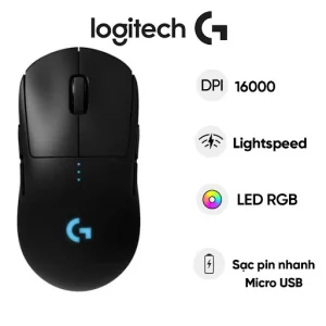 Chuột gaming Logitech G Pro Wireless gaming (Đen)