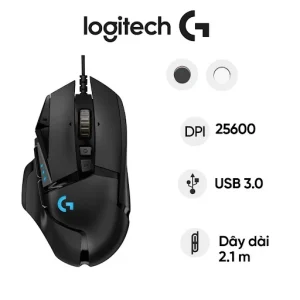 Chuột gaming Logitech G502 HERO (Đen)