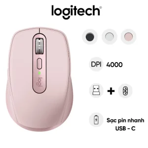 Chuột không dây bluetooth Logitech MX Anywhere 3 (Hồng)