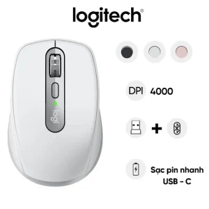 Chuột không dây bluetooth Logitech MX Anywhere 3 (Xám)