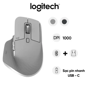 Chuột không dây bluetooth Logitech MX Master 3 (Xám)