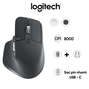 Chuột không dây bluetooth Logitech MX Master 3S (Graphite)