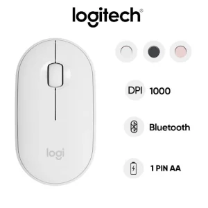 Chuột không dây bluetooth Logitech Pebble M350 (Trắng)