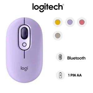 Chuột không dây bluetooth Logitech POP (Tím)