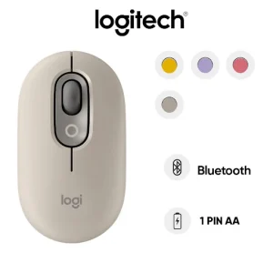 Chuột không dây bluetooth Logitech POP (Xám)