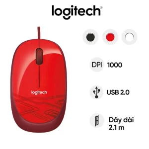 Chuột máy tính không dây Logitech M105 (Đỏ)