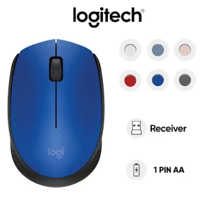 Chuột máy tính không dây Logitech M171 (Xanh)