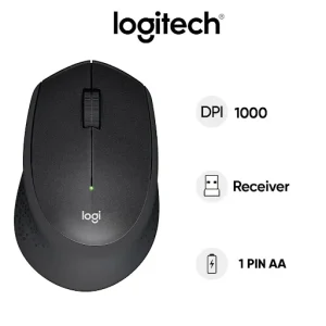 Chuột máy tính không dây Logitech M330 (Đen)