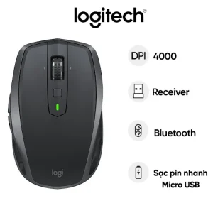 Chuột máy tính không dây Logitech Mx Anywhere 2S (Đen)