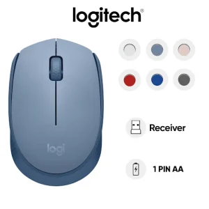 CHUỘT VI TÍNH (MOUSE) LOGITECH M171 WIRELESS/XANH XÁM (BLUE GREY)