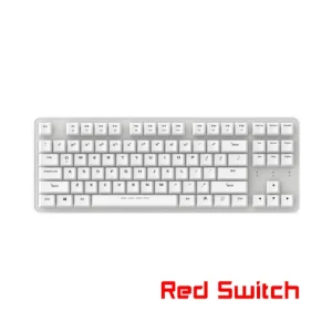 Bàn phím cơ không dây Dare-U EK807G (Red D Switch) (Trắng)