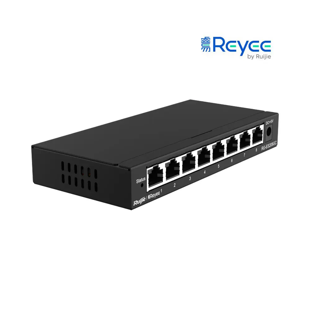 switch 8 cong 10 100 1000base t ruijie reyee rg es208gc qtctech 1