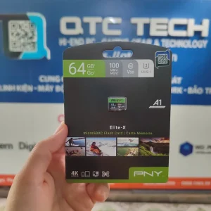 Thẻ nhớ 64GB MicroSDXC PNY Elite-X Class 10 U3 A1 V30 100MB/s