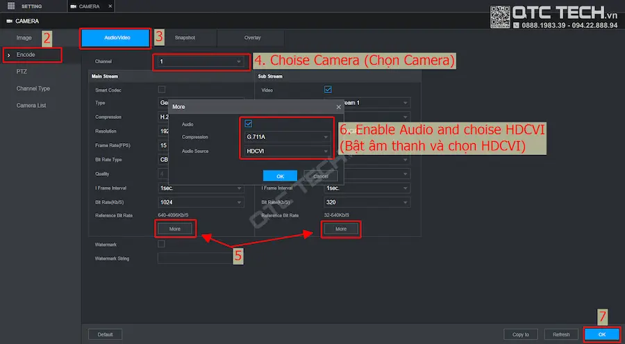 Bat Am Thanh Tren Camera Cvi Tich Hop Mic Dahua Kbvision 3